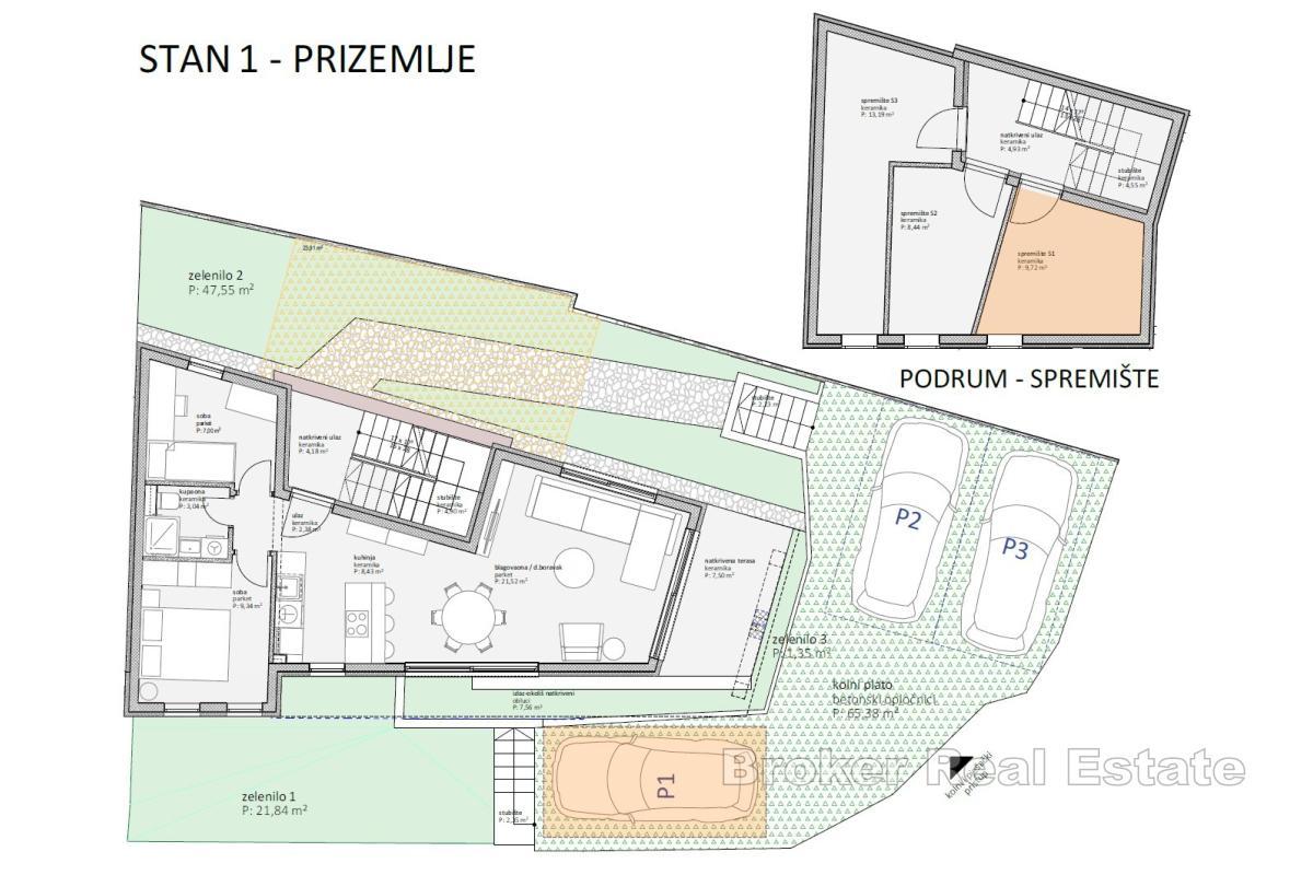 Exklusiva lägenheter i en ny byggnad i Šibeniks historiska centrum