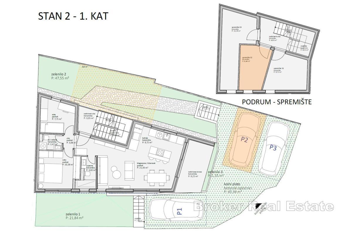 Exklusiva lägenheter i en ny byggnad i Šibeniks historiska centrum