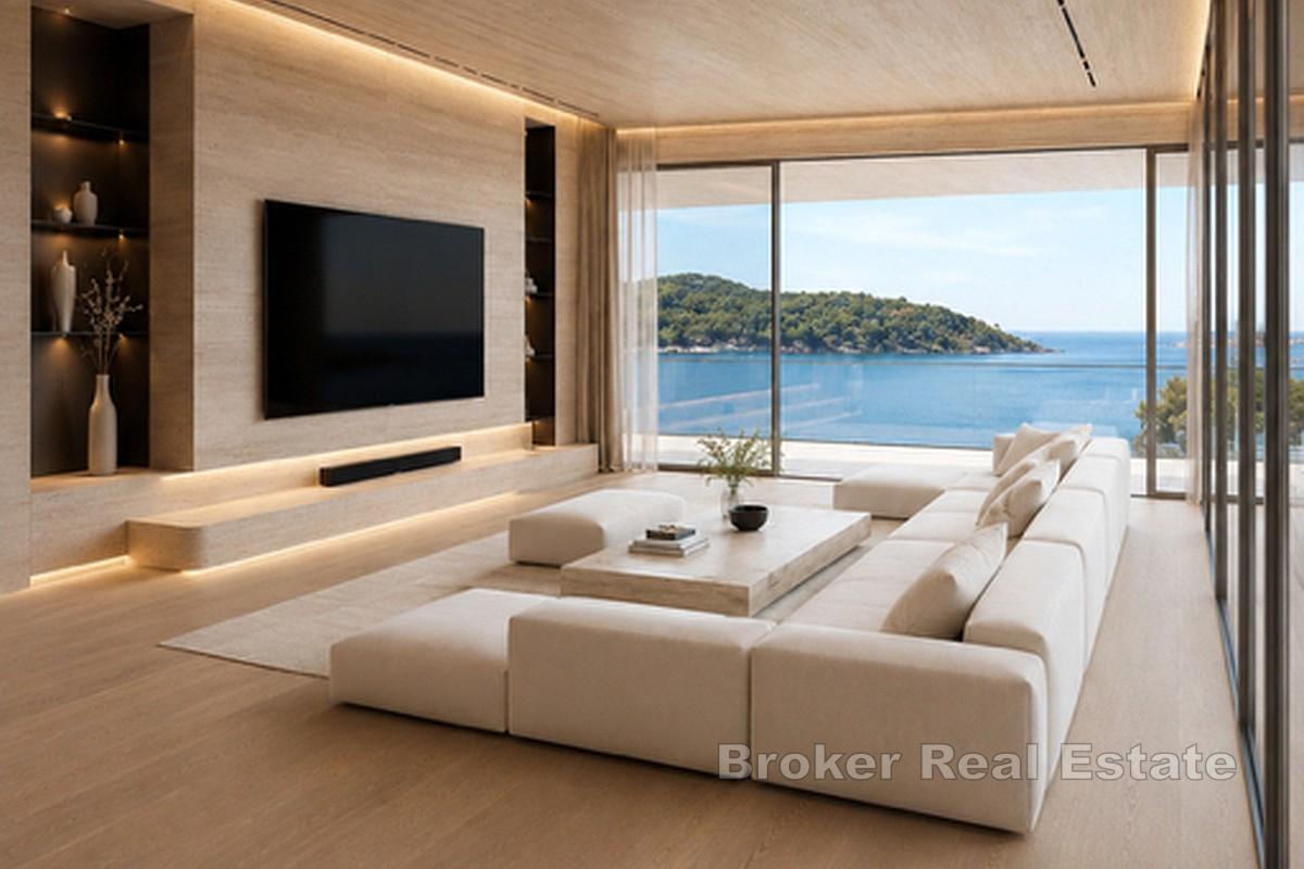 Apartmánový dům s bazénem a panoramatickým výhledem na moře