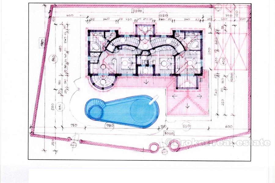 Pozemek s výhledem na moře - ostrov Brač