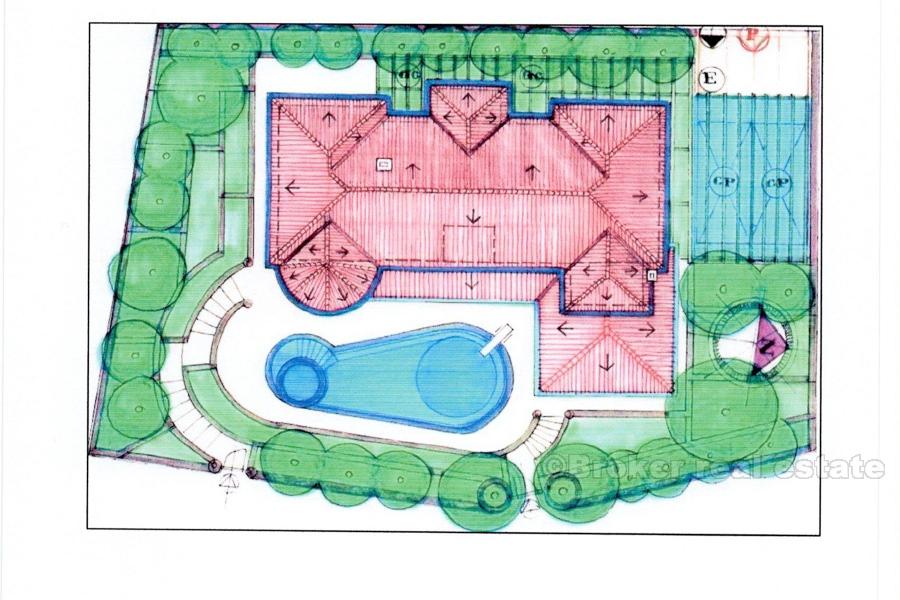 Pozemek s výhledem na moře - ostrov Brač