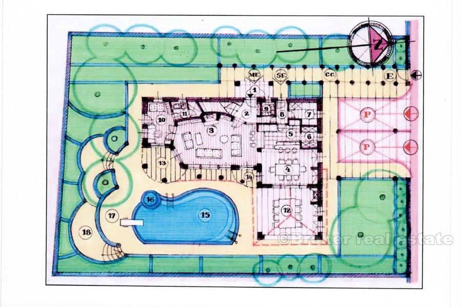 Pozemek s výhledem na moře - ostrov Brač