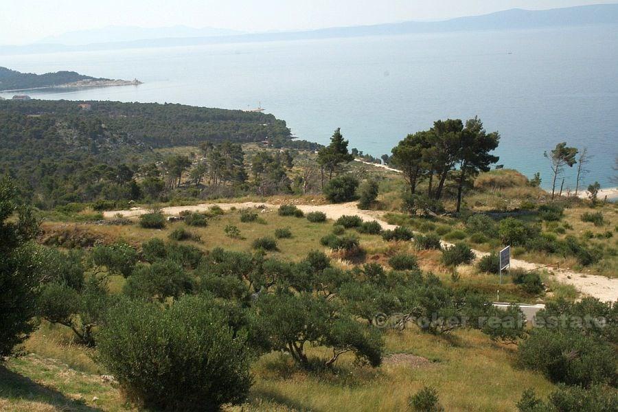 vicino a Makarska, terreno edificabile e progetto