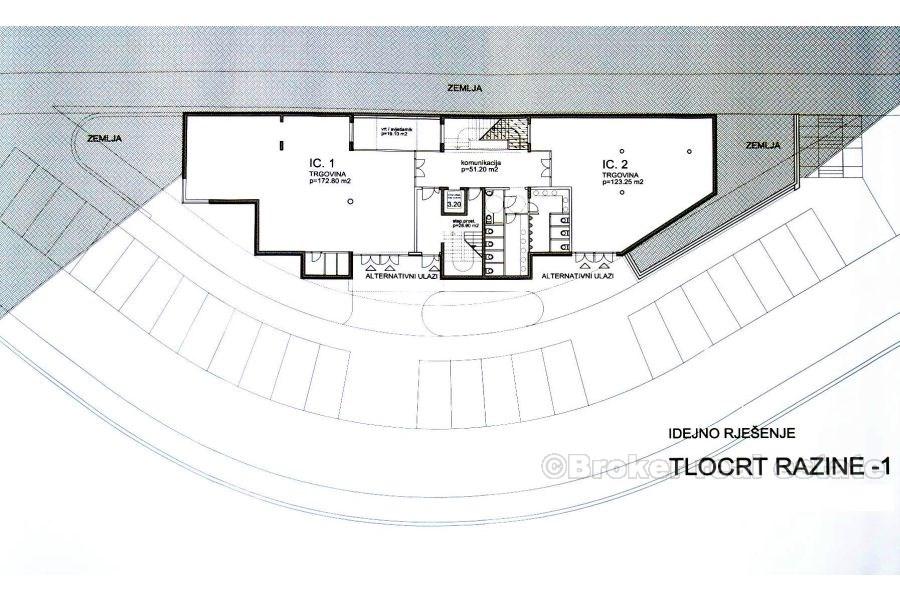 near Makarska, construction land and project
