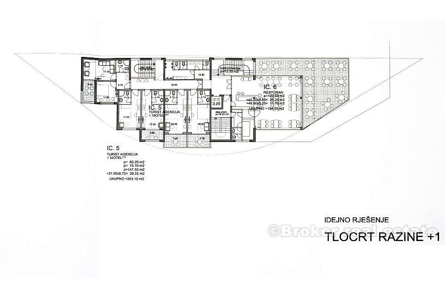 near Makarska, construction land and project