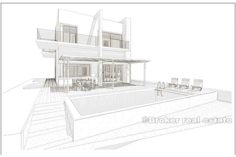 Otok Čiovo, građevinsko zemljište, prvi red do mora