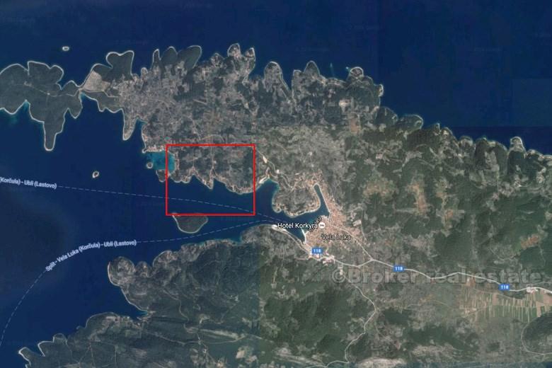 Ön Korcula, mark för bebyggelse