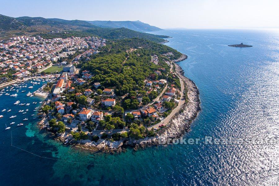 Ostrov Hvar, stavebný pozemok s výhľadom na more