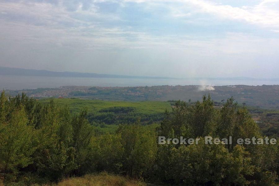 Near Split, Solin, building land with sea view