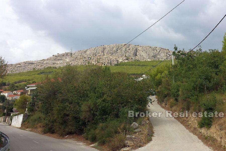 Near Split, Solin, building land with sea view